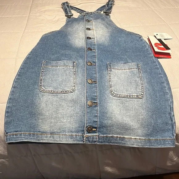 hot kiss denim dress Y2k Hot Kiss Jean Dress Woman Stretch Denin Blue Vintage Size Small S READ